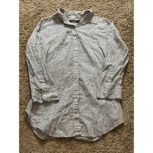 Women's Lauren By Ralph Lauren Long Sleeve Button Up Floral Shirt - XS